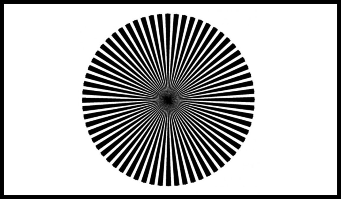 optická iluze kruh